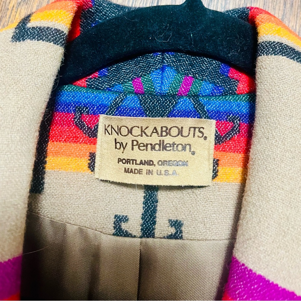 Pendleton Beige And Multicolor Patterned Blazer - image 7